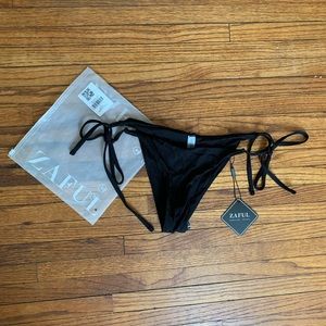 NEW WITH TAGS BLACK ZAFUL BIKINI BOTTOMS